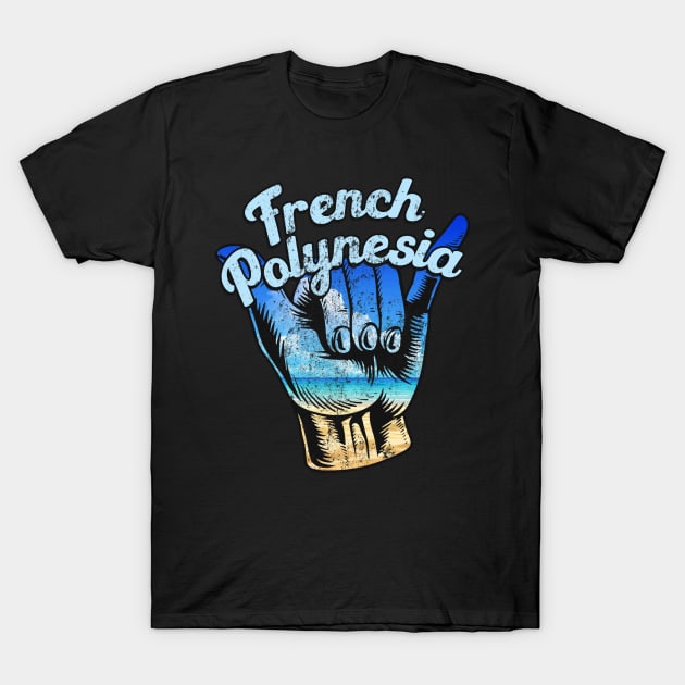 French Polynesia shaka.French Polynesia T-Shirt by SerenityByAlex